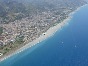 paesaggio costa dall'alto